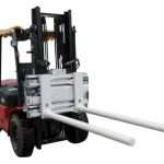 Oldalsó váltókar kar-bilincsek targoncával