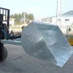 3 tonnás targonca vödörrel, hidraulikus vödör